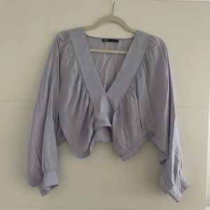 Zara plunge long sleeve